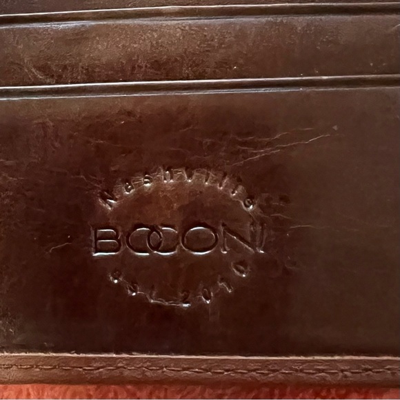 BOCONI Men’s Brown Leather Wallet NWT - Picture 6 of 6